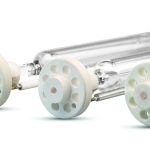 Custom spectrum UV lamps for chemical and pharmaceutical applications. UV lamps with custom spectra used in chemical and pharmaceutical processes for precise UV irradiation.